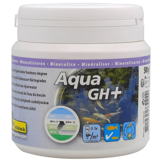 Ubbink Środek do uzdatniania wody Aqua GH+, 500 g (na 5000 L) vidaXL