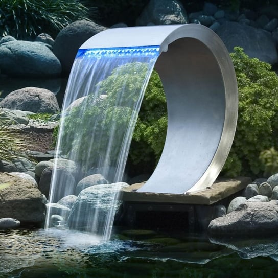 Ubbink Wodospad Mamba z oświetleniem LED, stal nierdzewna Ubbink
