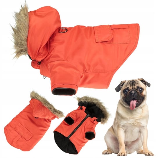 Ubranko dla psa na zimę ocieplane wodoodporne z kapturem odczepianym XL Inna marka
