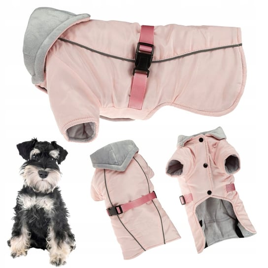 Ubranko dla psa na zimę z ODBLASKIEM ocieplane z kapturem kurtka XXL Inna marka