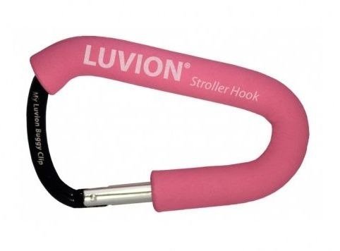 Uchwyt do torby na wózek, Luvion Stroller Hook, różowy Luvion Premium Babyproducts
