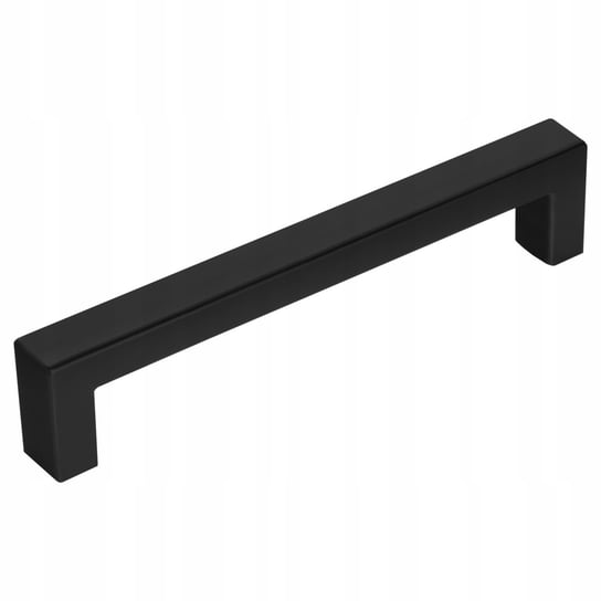 Uchwyt meblowy Kwadrat 128mm czarny mat + wkręty Meblando