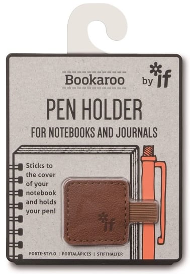 Uchwyt na długopis, Bookaroo Pen holder, brązowy IF