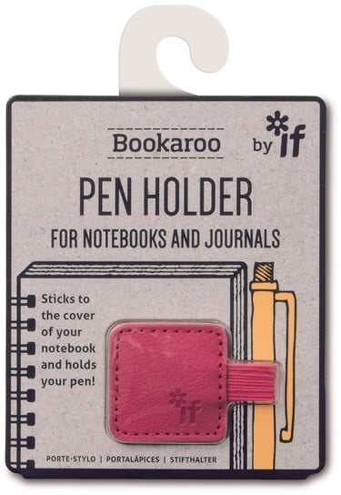 Uchwyt na długopis, Bookaroo Pen holder, różowy IF