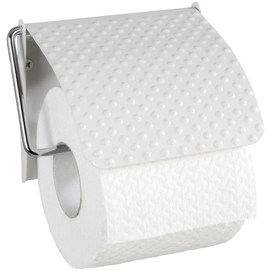 Uchwyt na papier toaletowy WENKO Punto White, metal, biały, 2.5x13x12 cm Wenko