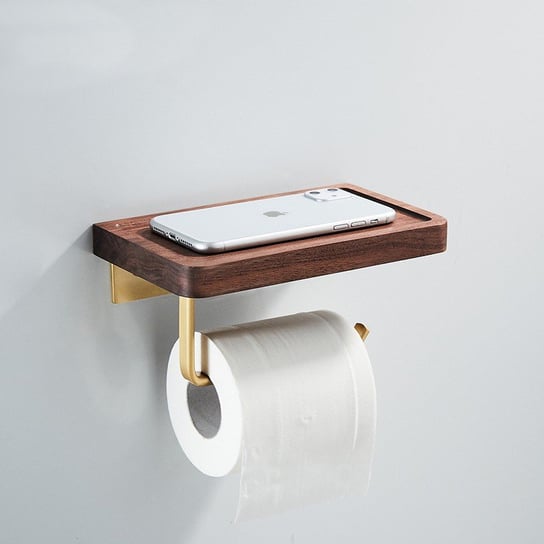 Uchwyt Na Papier Toaletowy Z Półką Na Telefon, Na 1 Rolkę Papieru Inna marka
