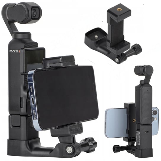 Uchwyt regulowany na kamerę sportową do DJI Osmo Pocket 3 - mocowanie 1/4 cala Inna marka