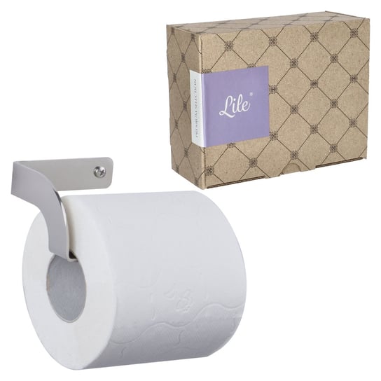 Uchwyt wieszak na papier toaletowy WC naścienny stal polerowana Lile Loft Lile