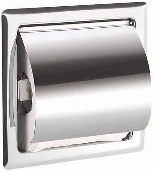 Uchwyt wieszak na papier toaletowy WC z klapką do zabudowy podtynkowej chrom STELLA 21.001 Stella