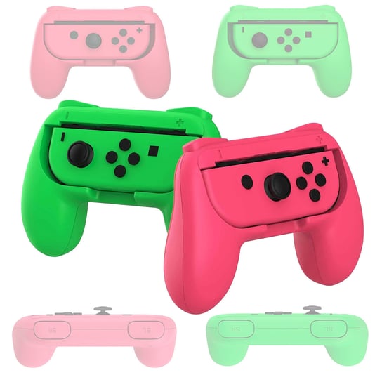 Uchwyty Etui Na Kontroler Joy-Con Nintendo Switch/OLED Zielony I Różowy Inny producent