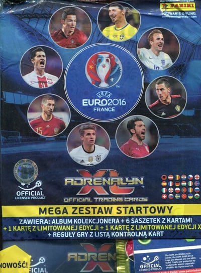 UEFA EURO 2016, Adrenalyn XL, mega zestaw startowy Panini