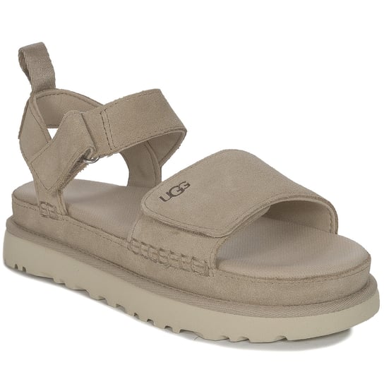 UGG Sandały damskie skórzane na platformie Goldenstar Driftwood-40 UGG