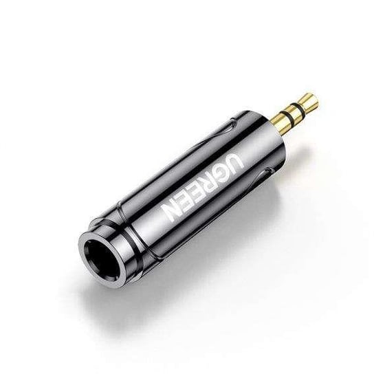 Ugreen adapter przejściówka audio z 6,35mm / 6,5mm jack (żeński) na 3,5mm mini jack (męski) czarny (AV168 80730) uGreen