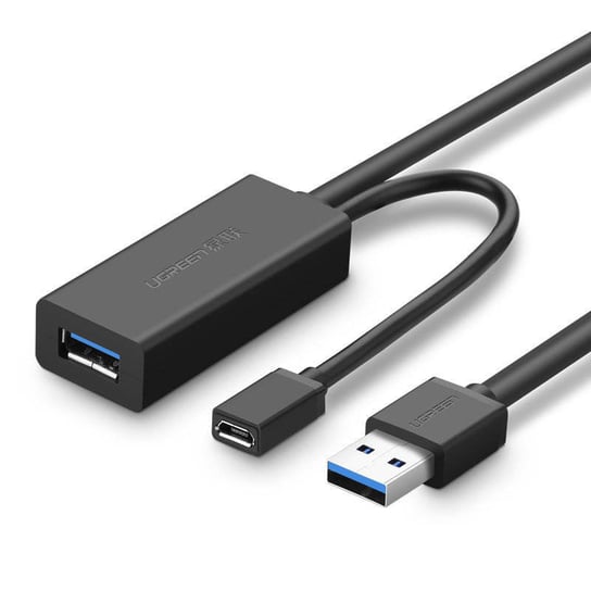 Ugreen aktywny kabel przedłużacz USB 3.2 Gen 1 (USB 3.0, USB 3.1 Gen 1) 10m czarny (US175) uGreen