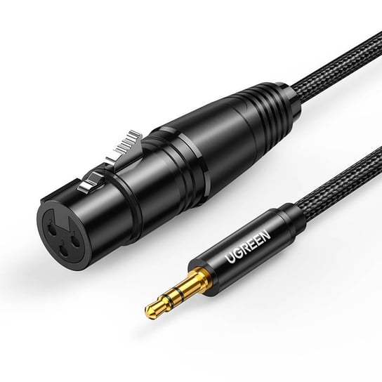 UGREEN AV182 Kabel XLR żeński do jack 3.5 męski - 2m (czarny) uGreen