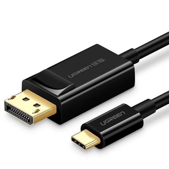Ugreen jednokierunkowy kabel przejściówka z USB Typ C do Display Port 4K 1,5m czarny (MM139) uGreen