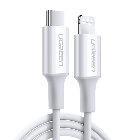 Ugreen kabel przewód USB Typ C - Lightning MFI 1m 3A 18W biały (10493) uGreen