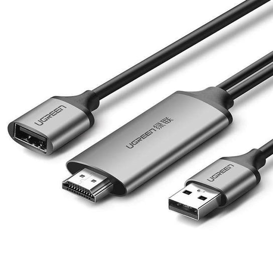 Ugreen kabel wideo USB OTG MHL przejściówka z USB do HDMI 1,5 m szary (CM151 50291) uGreen