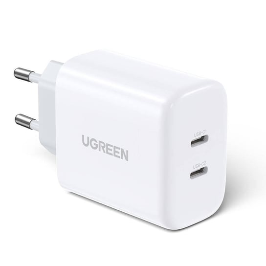 Ugreen ładowarka sieciowa 2x USB Typ C 40W Power Delivery biały (10343) uGreen