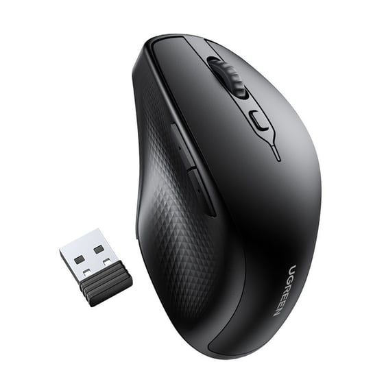 Ugreen myszka komputerowa bezprzewodowa ergonomiczna czarna (MU101) Inna marka