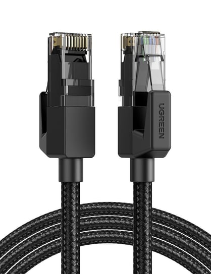 UGREEN NW135 Kabel sieciowy w oplocie, Ethernet RJ45, Cat.6, U/UTP, 1m (czarny) uGreen