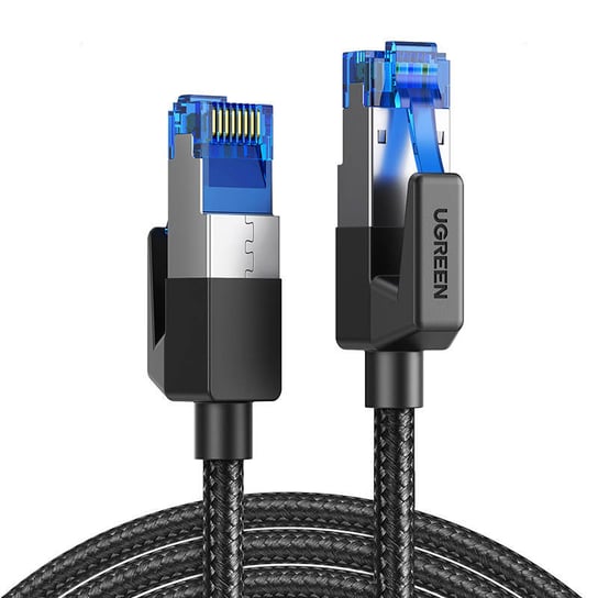 UGREEN NW153 Kabel sieciowy w oplocie, Ethernet RJ45, Cat.8, F/FTP, 1.5m (czarny) uGreen