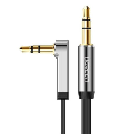 Ugreen płaski kątowy kabel przewód audio AUX 3,5 mm mini jack 0,5 m czarny (AV119 10596) uGreen