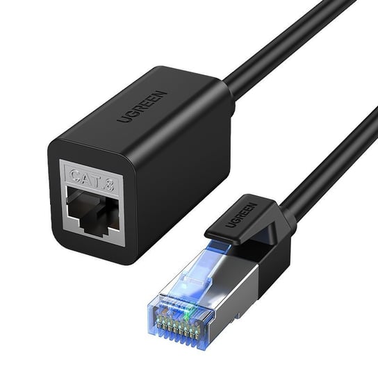 Ugreen przedłużacz kabel internetowy Ethernet RJ45 Cat8 40000 Mbps/ 40 Gbps 1m czarny (NW192 50199) uGreen