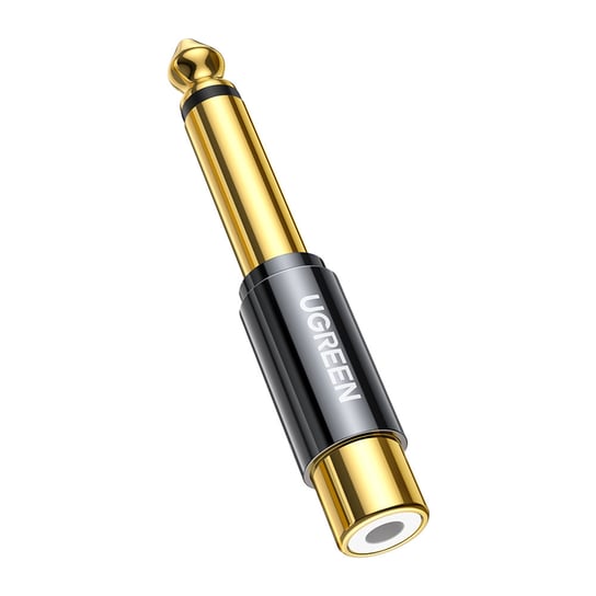 Ugreen przejściówka adapter jack 6,35 mm (męski) na RCA (żeński) złoty (AV169) uGreen