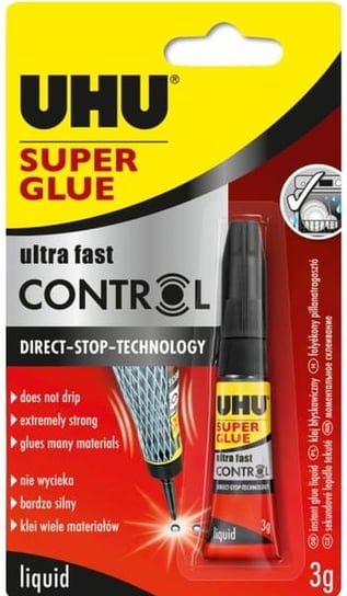 Uhu, Klej, Uhu Super Glue Control, 3G UHU