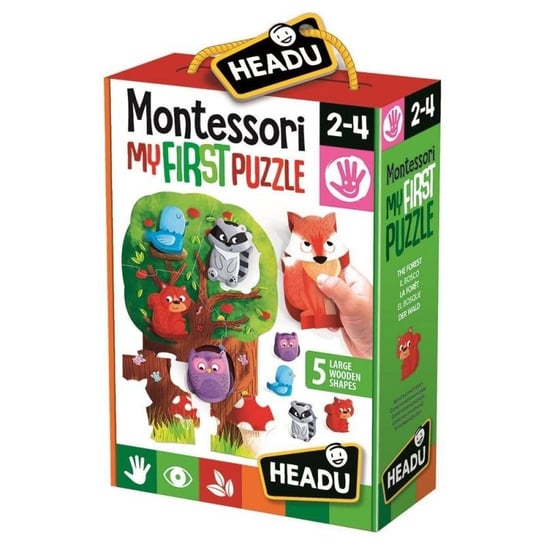 Układanka HEADU Montessori Moje Pierwsze Puzzle Las Russell