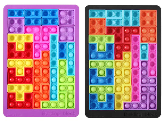 Układanka Klocki TETRIS POP IT Puzzle Bąbelki 27 elementów MIX Pegaz Toys