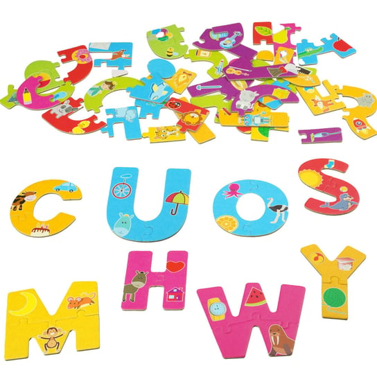 Układanka puzzle dla najmłodszych alfabet KinderSafe