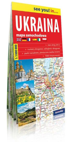 Ukraina. Mapa samochodowa 1:1 000 000 Expressmap Polska Sp. z o.o.