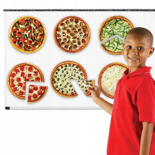 Ułamkowa pizza magnetyczna ułamki magnetyczne Learning