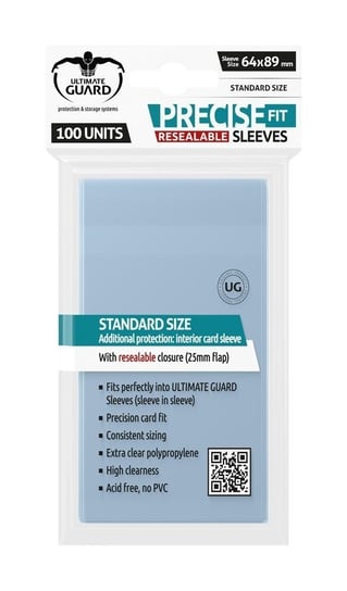 Ultimate Guard Koszulki Precise-Fit Resealable Standard Transparent 100szt. Inny producent
