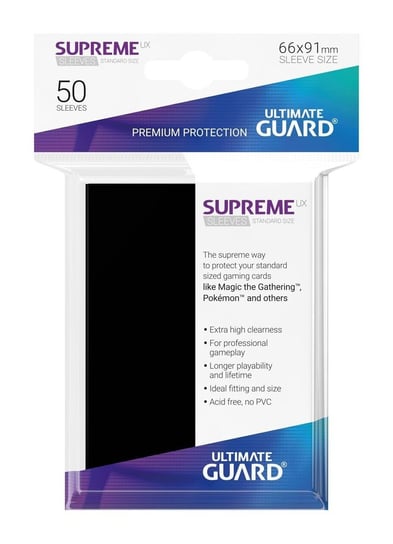 Ultimate Guard Koszulki Supreme UX Standard Black 50szt. Inny producent