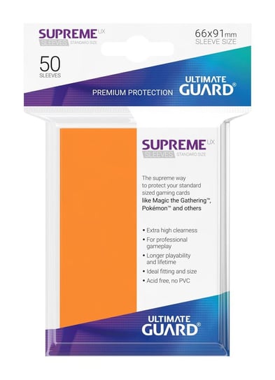 Ultimate Guard Koszulki Supreme UX Standard Pomarańczowe 50szt. Inny producent