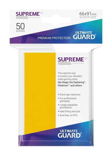 Ultimate Guard Koszulki Supreme UX Standard Żółte 50szt. Inny producent