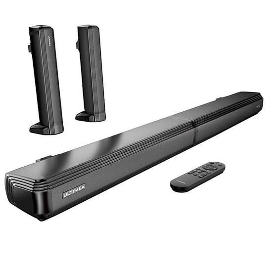 Ultimea Apollo S40 2.2-kanałowy soundbar do urządzeń telewizyjnych, rozłączny 2 w 1, Bluetooth 5.0, wbudowane 2 głośniki wysokotonowe i 2 głośniki niskotonowe Inna marka