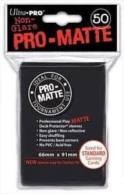 Ultra-pro, Deck Protector, Koszulki ochronne, Pro-Matte Non-Glare Black, czarny, 50 szt. Ultra-Pro