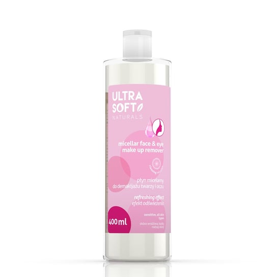 Ultra Soft Naturals, płyn micelarny do demakijażu twarzy i oczu, 400 ml Ultra Soft Naturals
