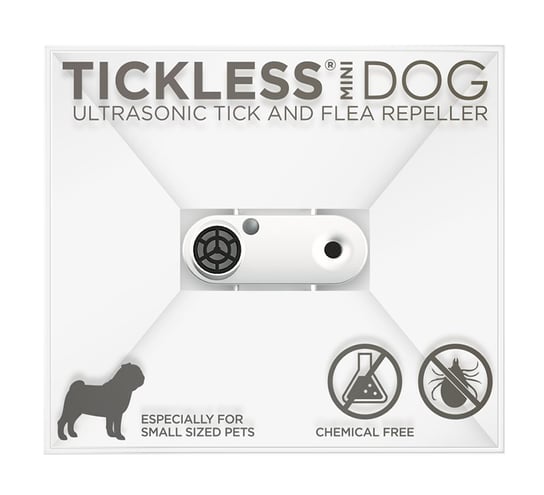 Ultradźwiękowa ochrona przed kleszczami dla psów TICKLESS Pet Mini White TickLess