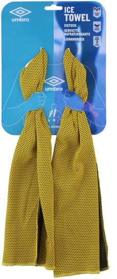 Umbro, Ręcznik Chłodzący Sportowy, 90x30cm, Żółty Umbro