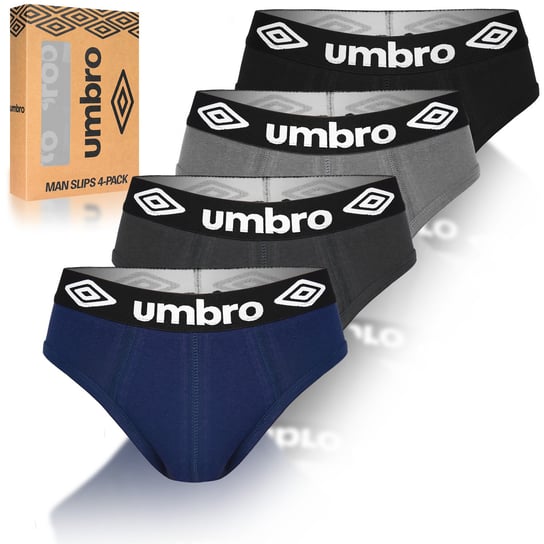 Umbro Slipy Majtki Męskie Bawełniane 4 sztuki Rozmiar M Umbro