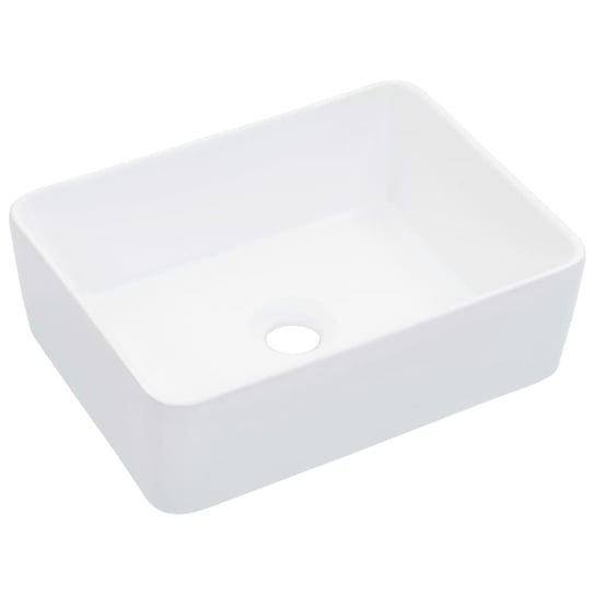Umywalka 40x30x13cm ceramiczna biała vidaXL