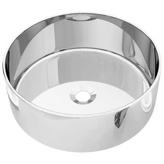 Umywalka ceramiczna 400x150mm srebrna Zakito