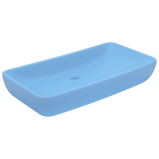 Umywalka ceramiczna 71x38x13,5 cm matowy błękit Inna marka