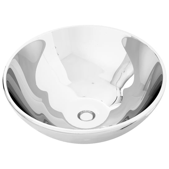 Umywalka ceramika srebrna 32,5x14 cm - elegancka i Inna marka