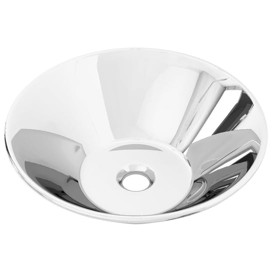 Umywalka łazienkowa ceramiczna 42x14 cm srebrna Inna marka